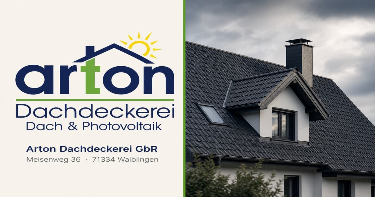 Website-Motiv der Arton Dachdeckerei