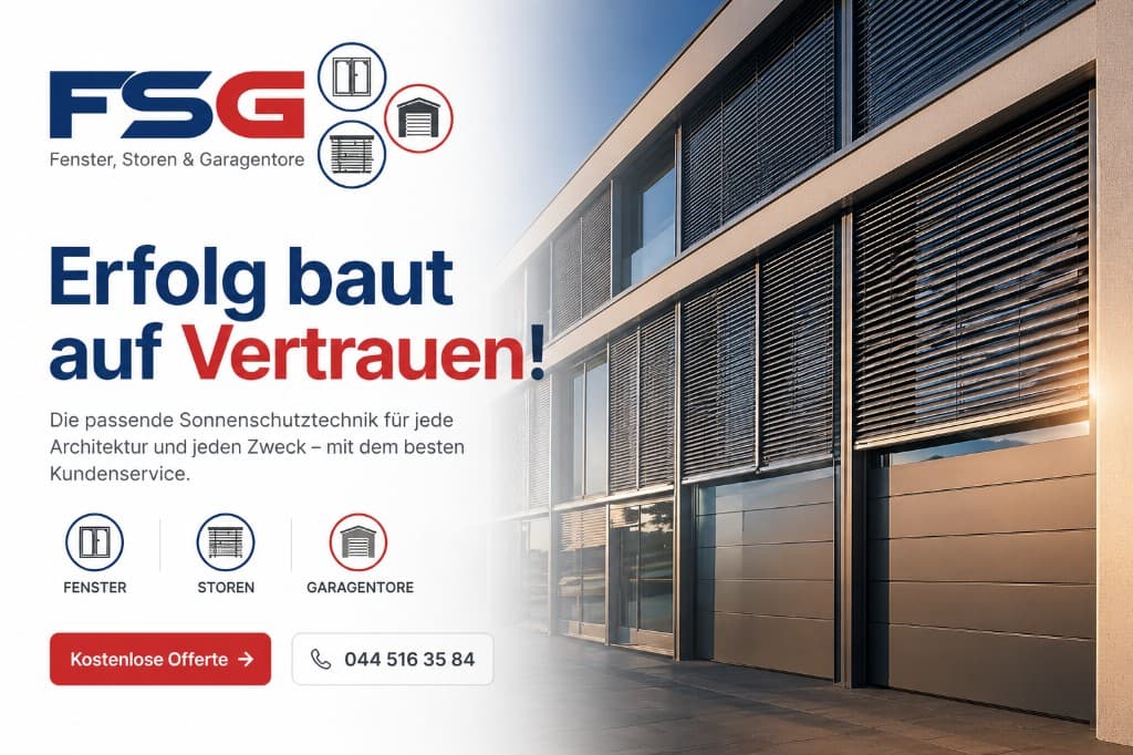 Website visual for FSG Zürisee AG